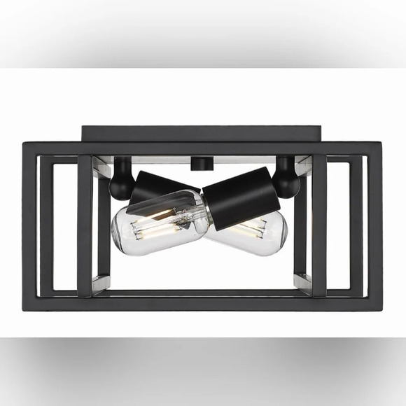 Golden Lighting Tribeca  Flush Mount Light - Black - Picture 3 of 6
